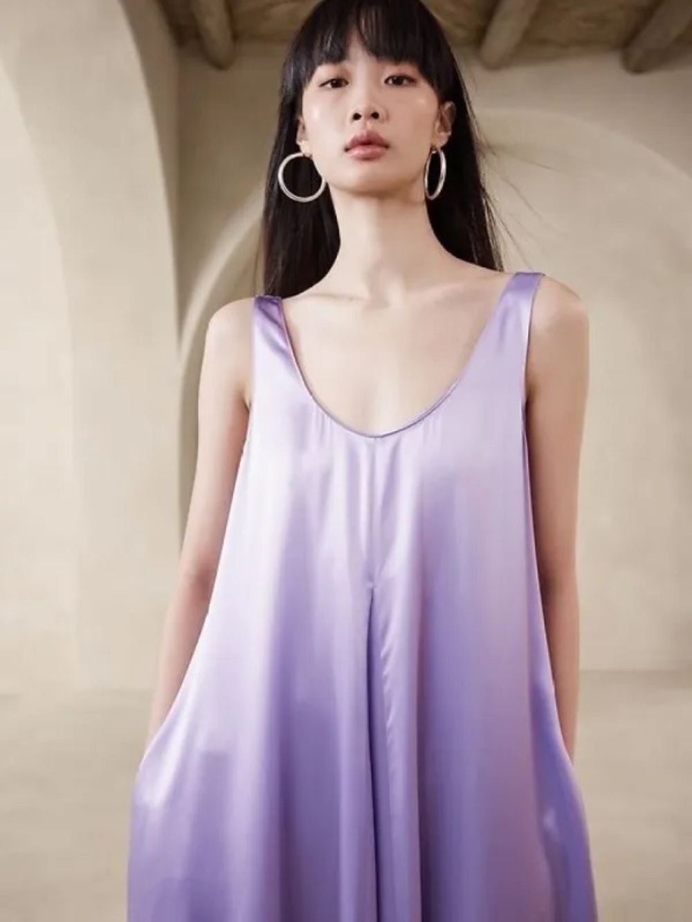 Banana Republic Lilac Silk Seranade dress